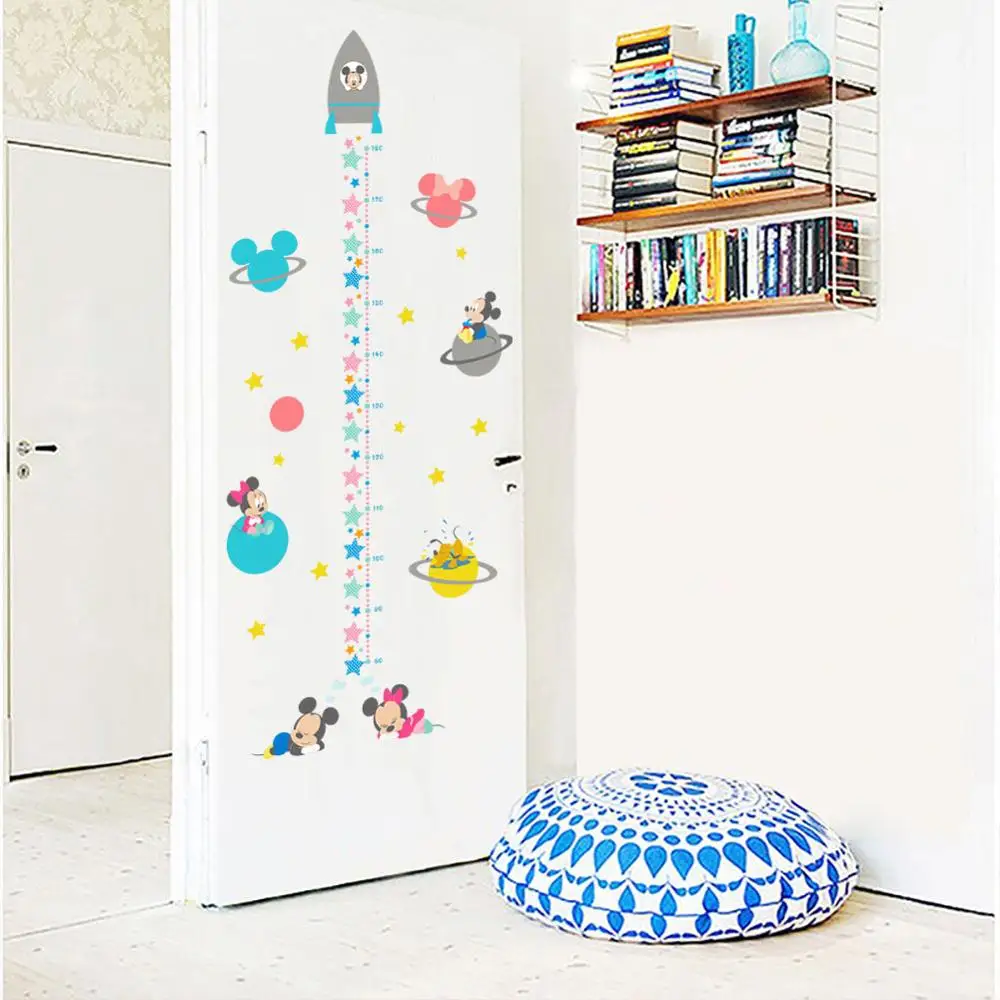 Disney cute cartoon children's room stickers Kindergarten height Mickey star | Игрушки и хобби