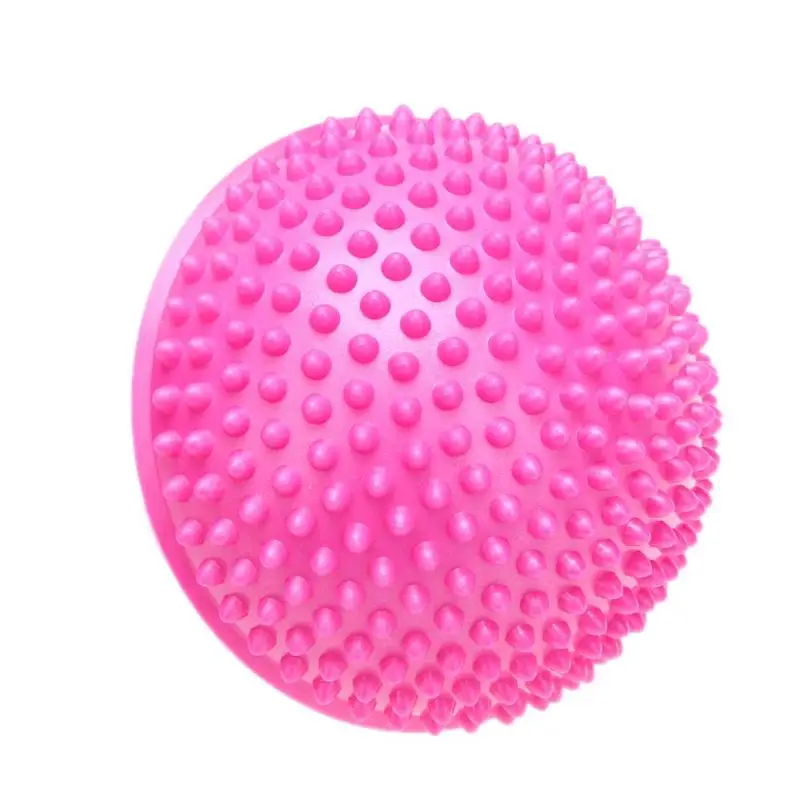 Pink Дуриан тело мяч точка Мышцы Фитнес Массаж йога баланс половина мяч - Color: Pink