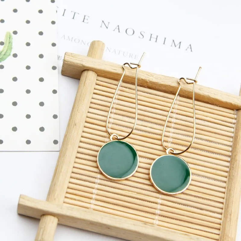 2021 New Earings Earing Contracted Circle Earrings Small Pure And Fresh Young Girl Ear Ring Joker Eardrop Of Brief Paragraph | Украшения и