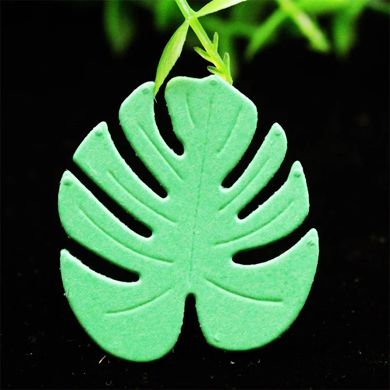 Тропические Monstera листья металла резки трафареты для DIY Скрапбукинг/фотоальбом