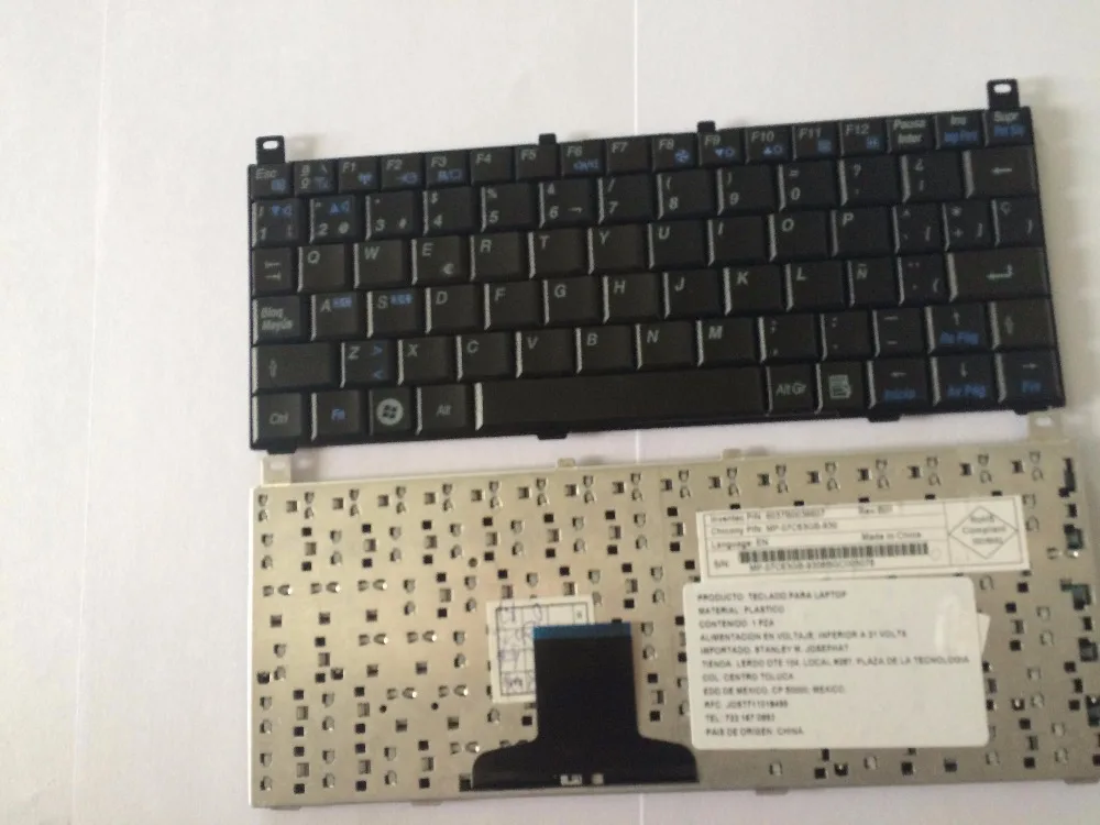 

New Spanish SP keyboard for Toshiba Mini NB100 NB105 NB100-11B NB100-11J NB100-12S laptop Black