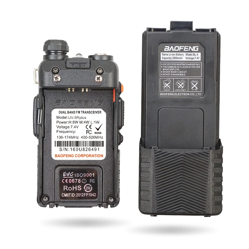 Новое поступление двухсторонняя рация Tri-Power 8 Вт/4 Вт/1 Вт Двухдиапазонная Baofeng UV-5R
