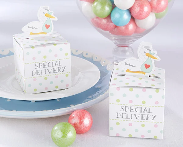 (100 шт./лот) Подарочная коробка для детского душа маленькая специальная доставка