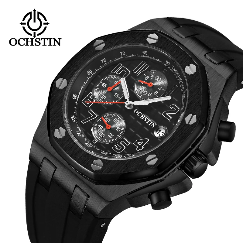 OCHSTIN новый роскошный Для мужчин Жесткошерстный часы в стиле милитари