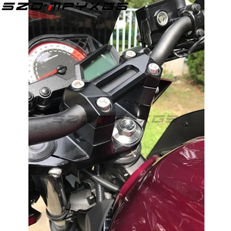 Руль из алюминиевого сплава Высота стояк Ручка Бар горе Зажим для Kawasaki Z750 Z 750 2004