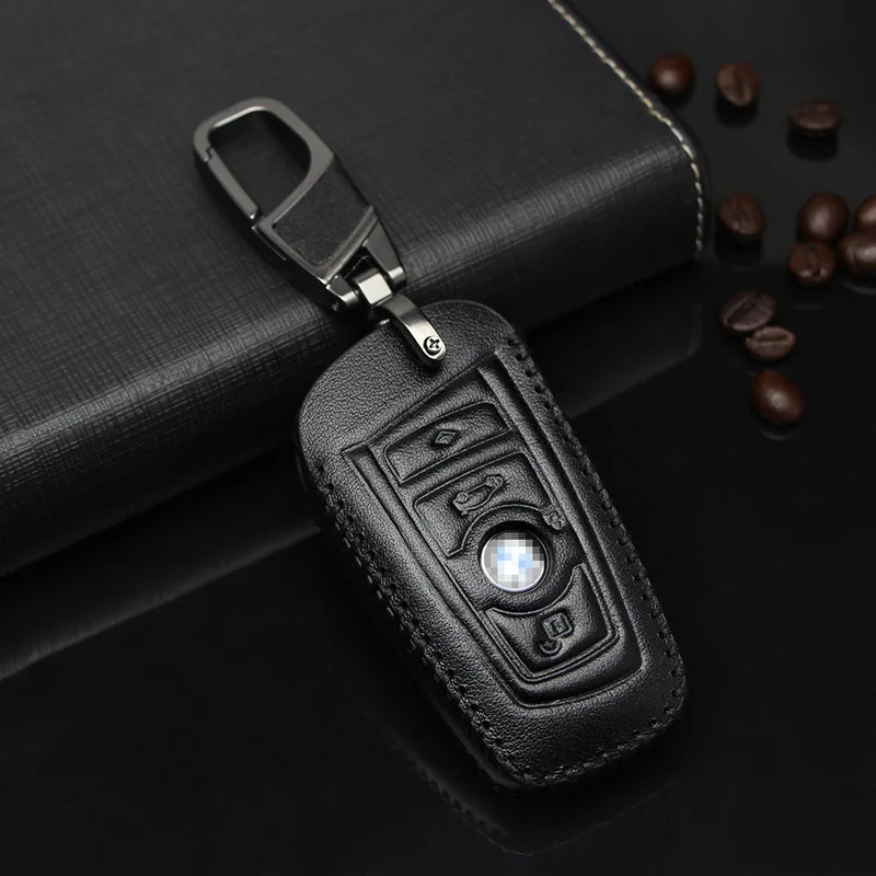 Suitable for BMW 5 Series 525li3 320li7 Car Key Bag Set First Layer Leather cover key YS001 | Автомобили и мотоциклы