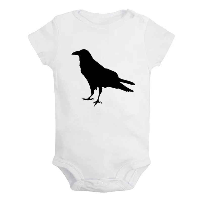 JaBaby3079WD Униформа-комбинезон для новорожденных мальчиков и девочек с принтом «Игра престолов», «Три глаза ворона», «ворон» - Цвет: JaBaby3079WD