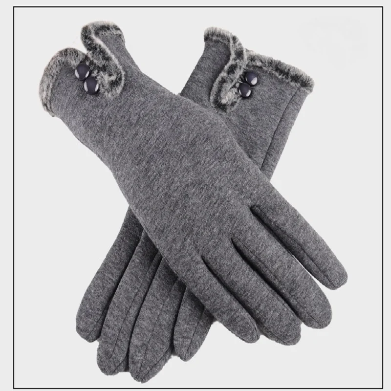 Мягкие толстые зимние перчатки Женские ветрозащитные для вождения Guantes Invierno