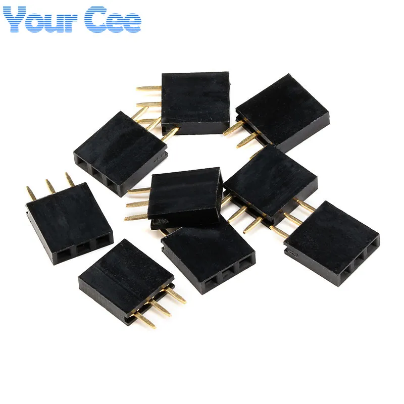 50 шт 3P 3Pin Однорядный женский штыревой разъем|pin badge|pin laptopheader |