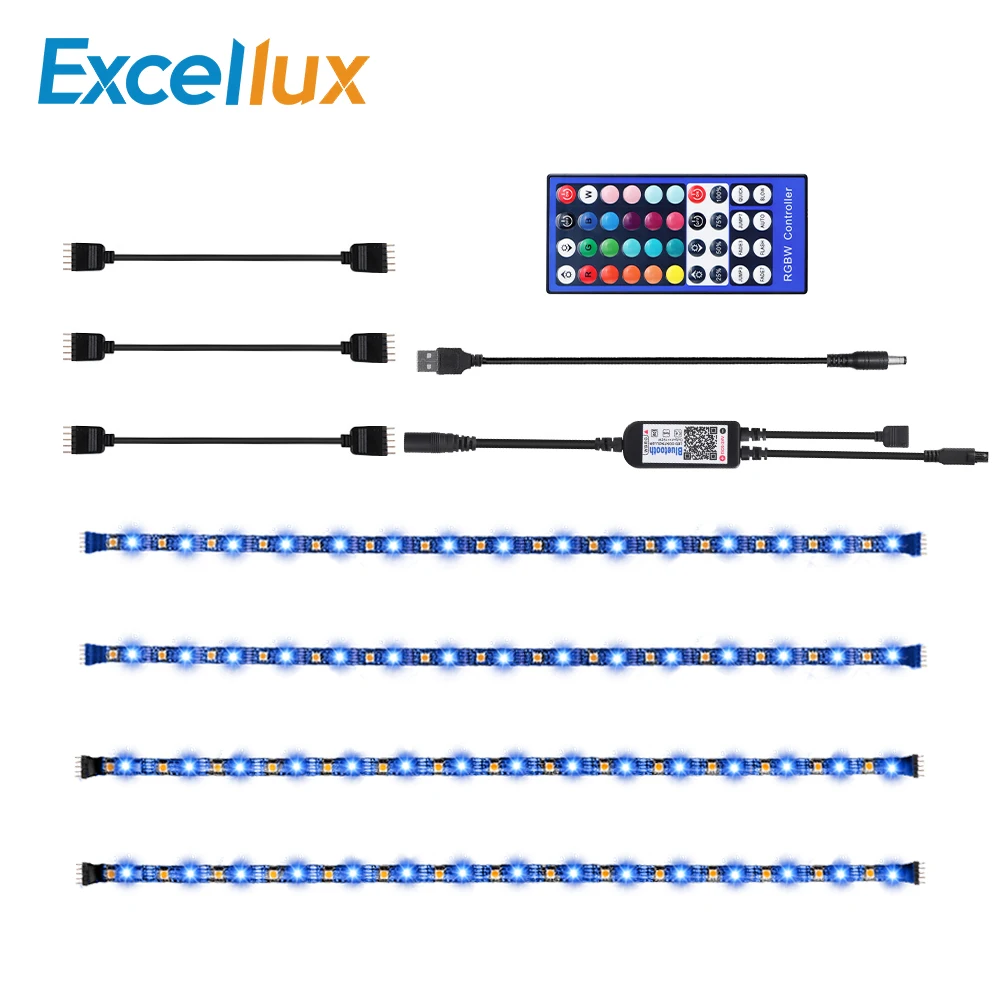 USB ТВ Подсветка Светодиодные ленты светильник RGBW/RGBWW с ИК-пульт дистанционного управления, Bluetooth Управление гибкая светодиодная лента RGB IP20/IP65 Водонепроницаемый