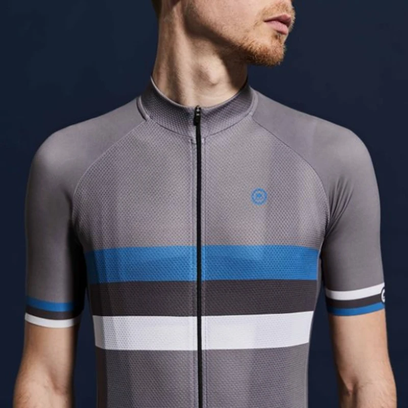 Stripe club jersey Pro men 2019 New cycling clothing tops MTB riding shirt Outdoor bike racing sportwear Short sleeved quick dry | Спорт и