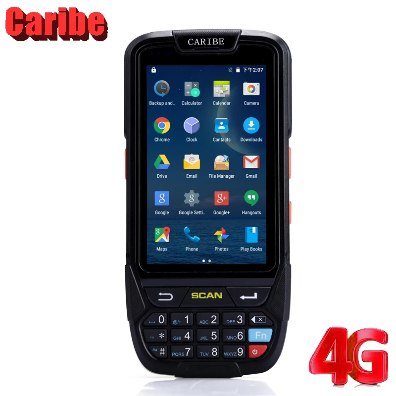 Карманный 1D сканер штрих кода Карибского типа Android КПК Wi Fi мобильный метки
