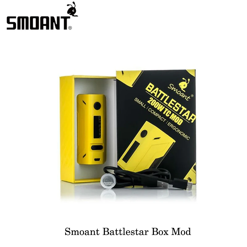 100% Оригинальный smoant Battlestar 200w power TC box мод для электронных сигарет 510 вапорайзер с