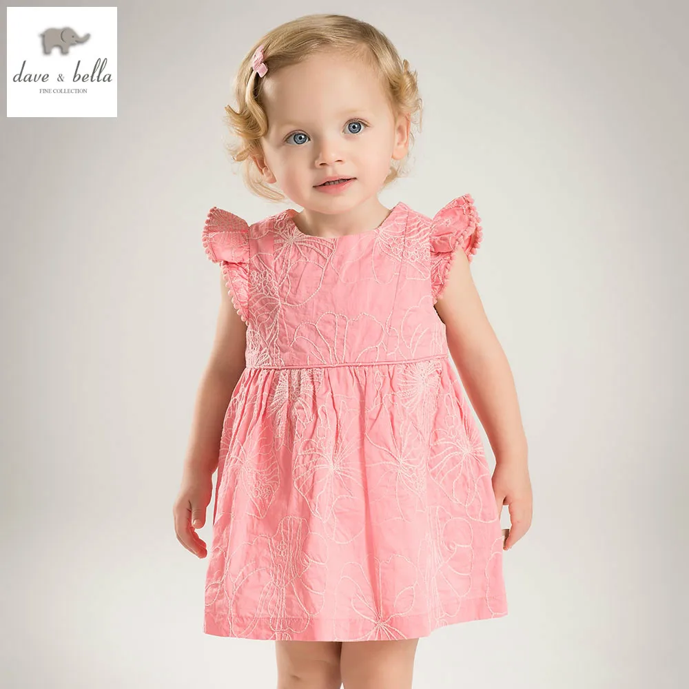 Db4442 Dave Bella лето платье принцессы для маленьких девочек детское торжественное
