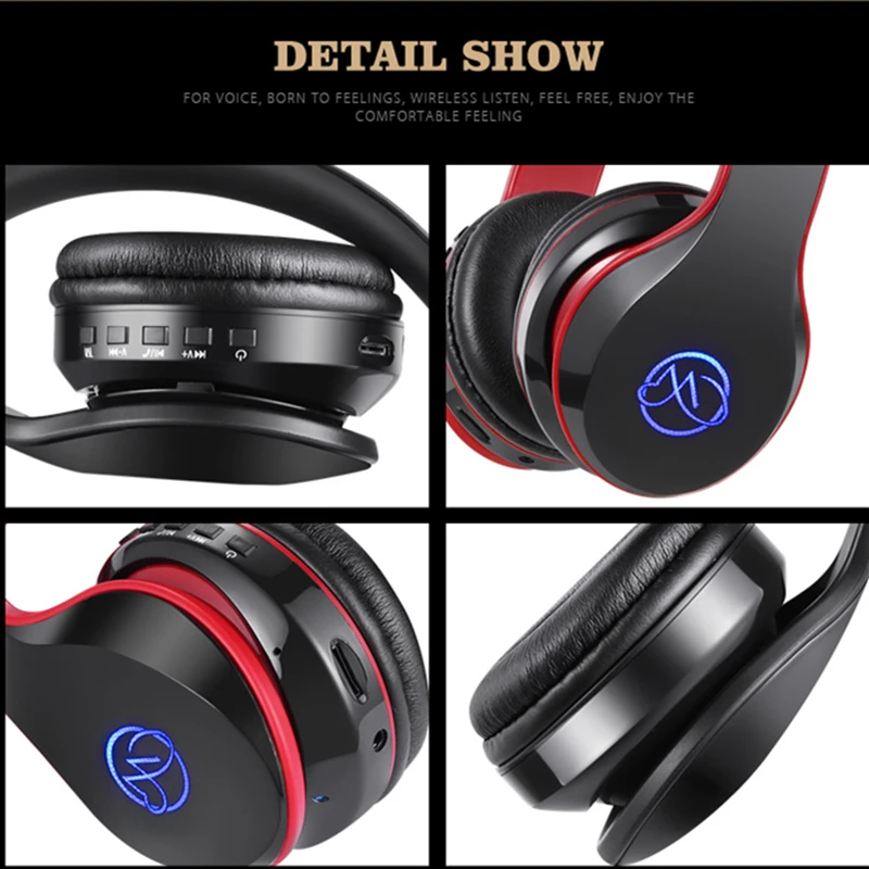 Беспроводные наушники Tourya BH7 Bluetooth гарнитура с микрофоном светодиодный