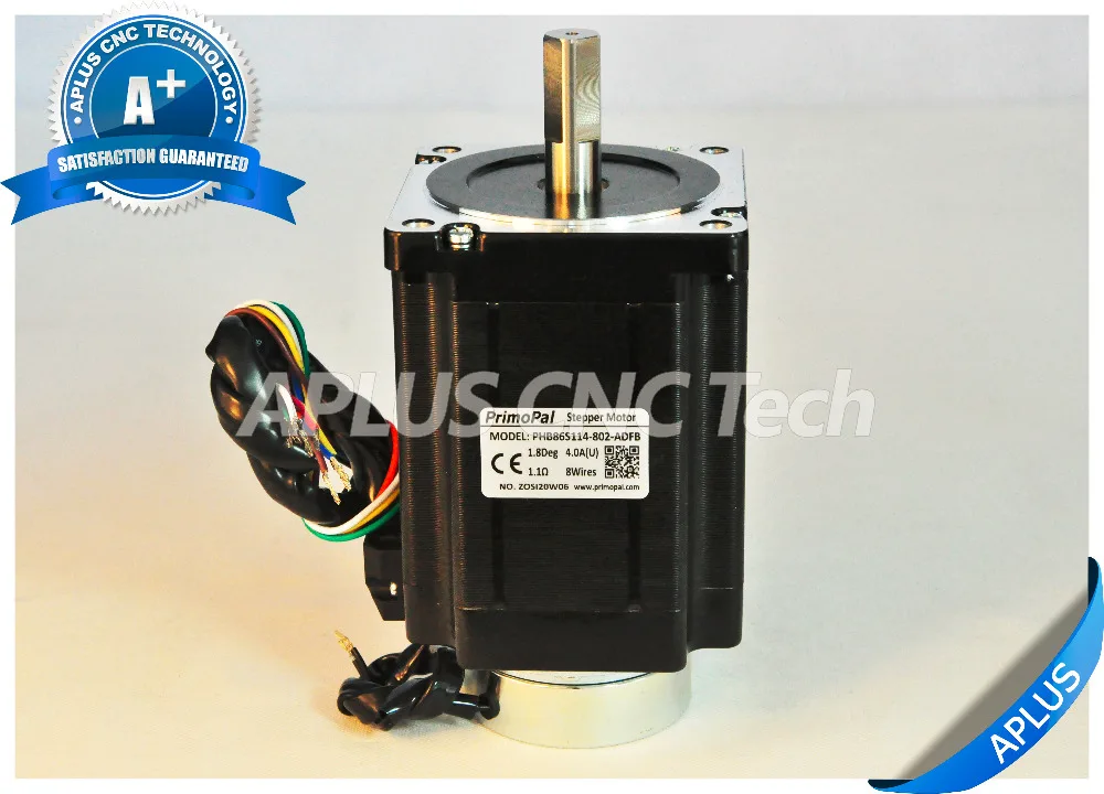 NEMA 34 Stepper Motor with Brake 114mm 1160oz-in 5.6A 8Leads | Обустройство дома