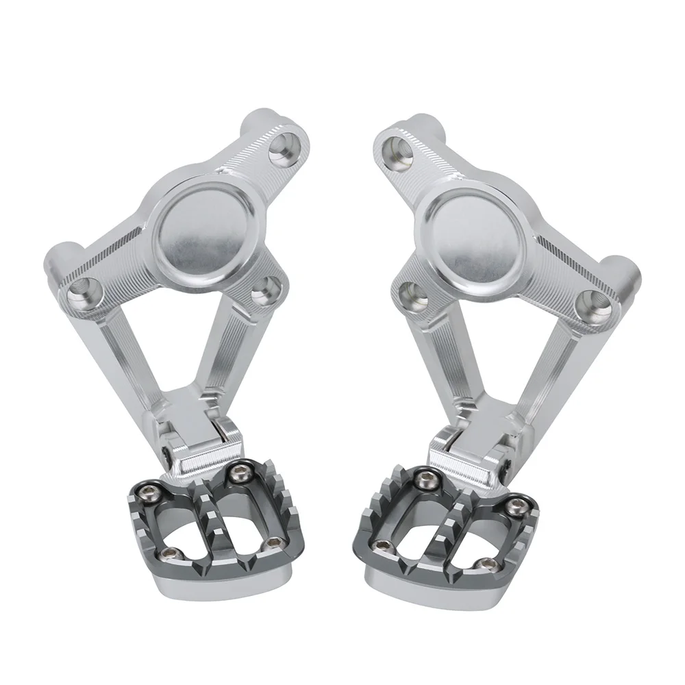 full silver CNC мотоциклетный задний ножной комплект для ног для HONDA X ADV X-ADV 750 XADV подножки педали для задних сидений - Цвет: full silver