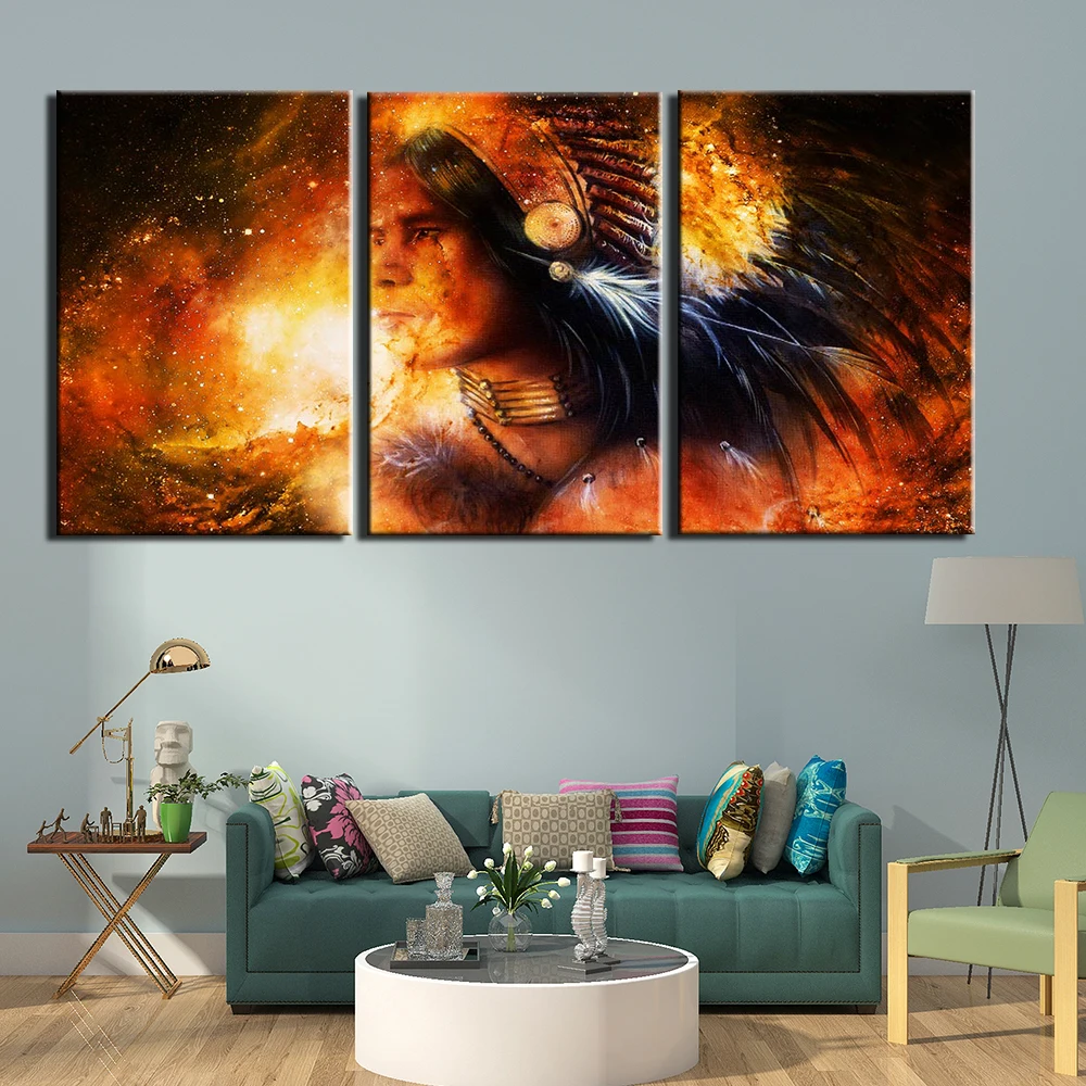 3 шт. настенные картины с изображением племени | Дом и сад