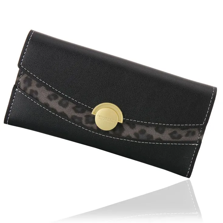 Women Wallets Lady Moneybags Coin Purse Woman Envelope Leopard Wallet Money Cards ID Holder Bags Clutch Purses Pocket Notecase