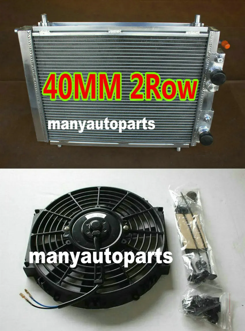 Алюминиевый радиатор + вентилятор для Lancia Delta HF Integrale 8 V/16 V EVO 2 0 Turbo 87 95 88 89 90 91 92 93 94