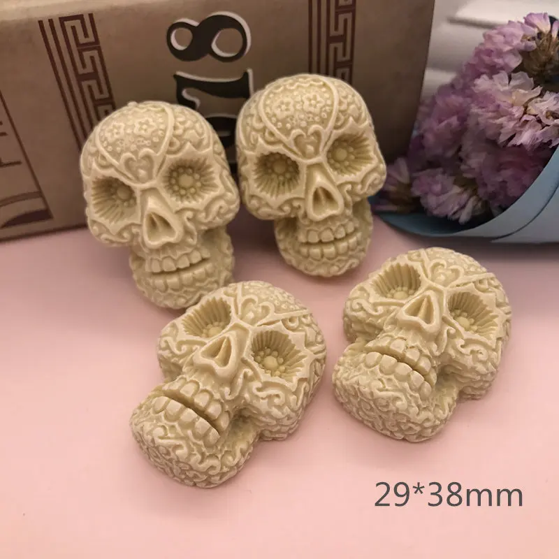 

Free shipping!5pcs Very hot Skull, Resin flatback Cabochon for Jewelry Accessory, Crafts Making.DIY (29*38mm)