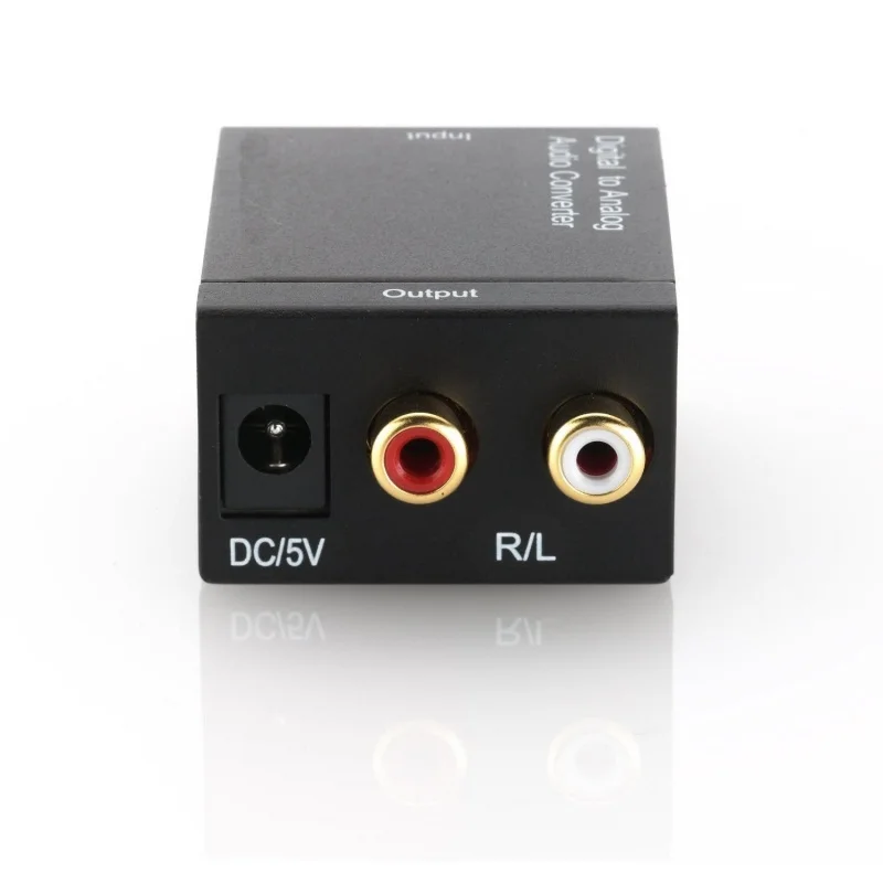 Цифровой Toslink / SPDIF в аналоговый стерео 2 x RCA аудио конвертер цифровой (Toslink &