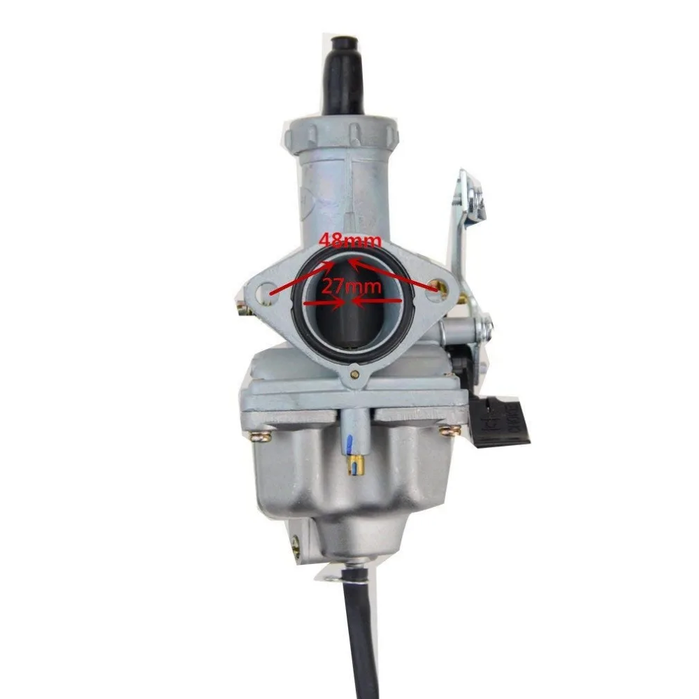 GOOFIT 27 мм Карбюратор Carb мотоцикл PZ27 насос ускоритель для XL 100 125 150 175 DIRT BIKE ручной