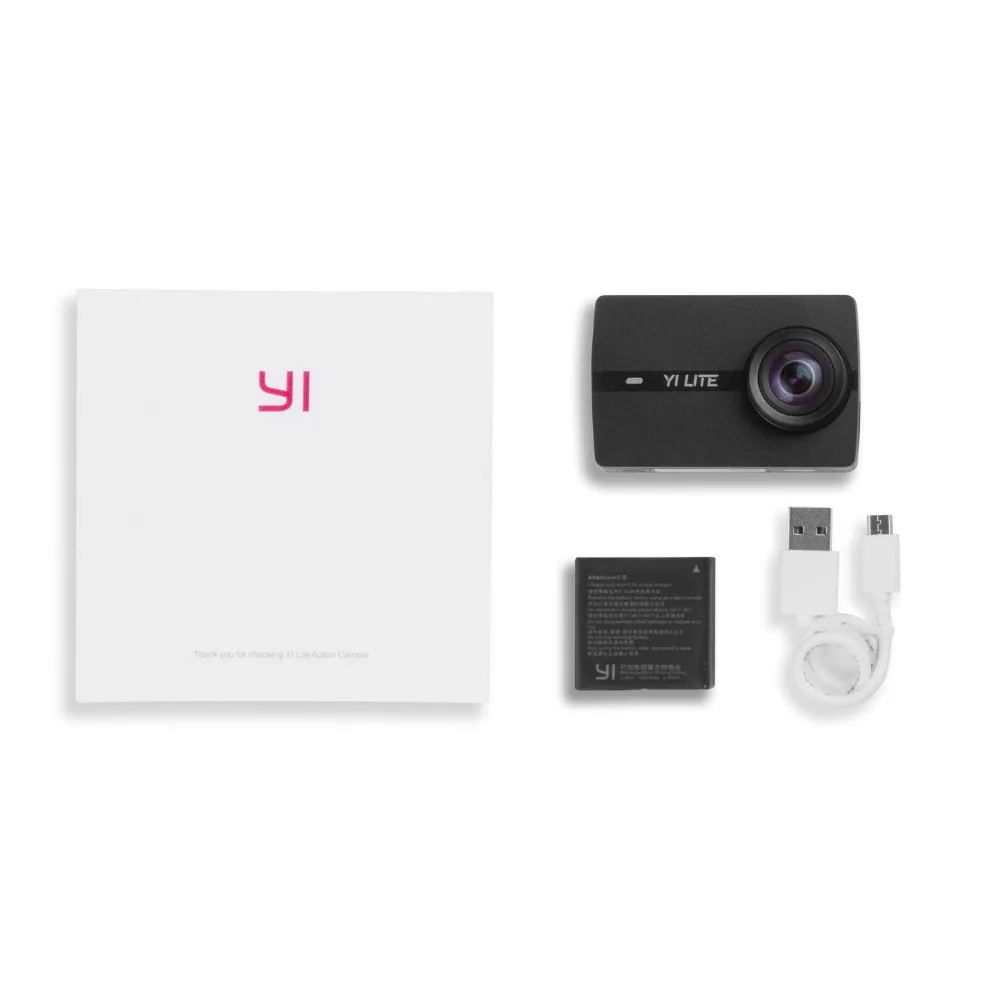 YI Lite экшн Камера 1080p Матрица SONY IMX206 Широкоугольный объектив с углом зрения 150°