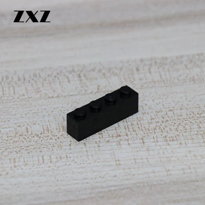 Black MOC детские образовательные игрушки блоки пластиковые детали для конструктора 1x4 совместимый с лего 3010 части игрушки для девочек мальчиков 1000 шт - Цвет: Black