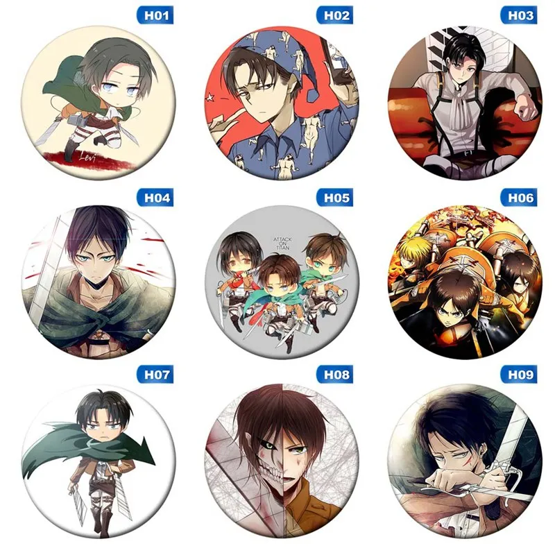 1 шт. значок для косплея аниме Атака Титанов мультяшная брошь Eren коллекция