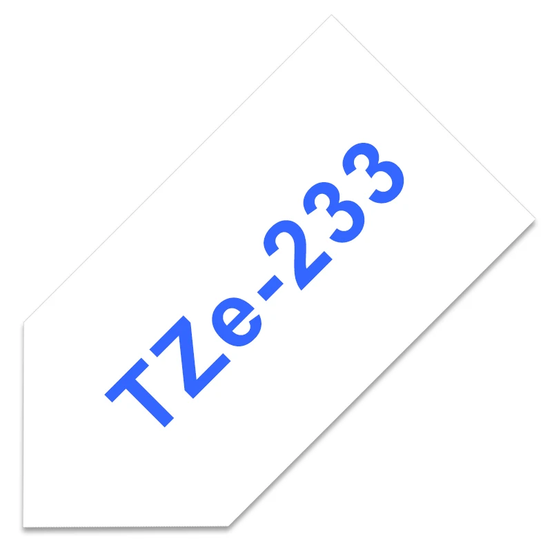 blue on white TZe-231 ленты для этикеток для Brother P-touch 12 мм лента 1 шт. TZe 231 черная на белом tze Лента совместима с Brother PTH100 PTD210 - Цвет: blue on white