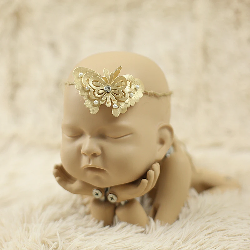 Реквизит для фотосъемки новорожденных лента волос девочки повязки аксессуары