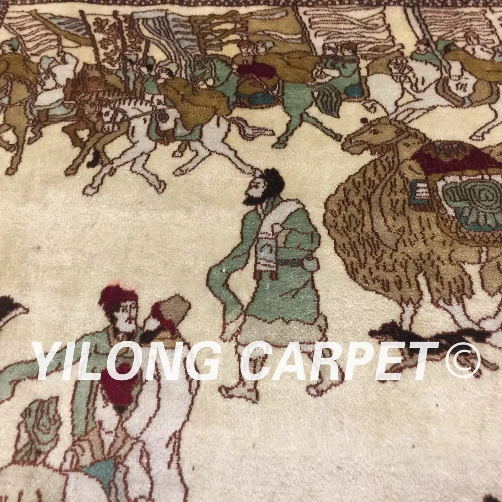 YILONG 2 'x 1' 1000 линий китайский Шелковый гобелен ручной работы дорожный Гобелен