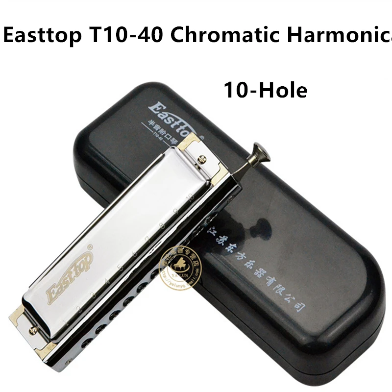 Губная гармоника Easttop 1040 Хроматическая блюз Арфа Ключ C 10 отверстие 40 тон gaita музыкальный инструмент mundharmonika рот орган