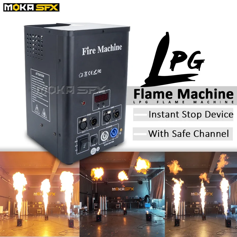 Проектор пламени MOKA SFX горячая Распродажа LPG сценический аппарат для Dmx