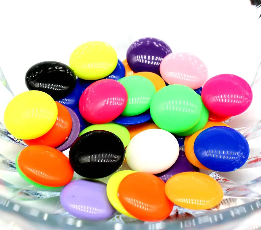 

500pcs bulk Vintage Cabochons Acrylic half round dome 18mm mix colors