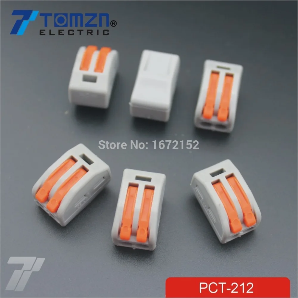 10 шт. 2 контактный Универсальный Компактный проводной соединитель Клеммная