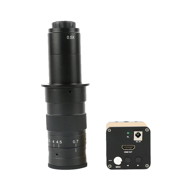 

Full 60fps 1080P HDMI Microscope digital para electronic cameras microscopio +10X 180X 300X C-mount for pcb cpu repair