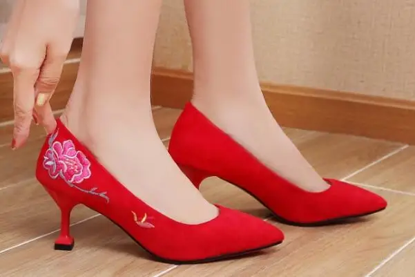 Zapatos mujer/осенне Весенние Свадебные туфли на высоком каблуке модные женские