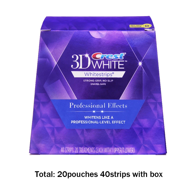 20pouch with box VIP 3D белые отбеливатели для зубов - Цвет: 20pouch with box