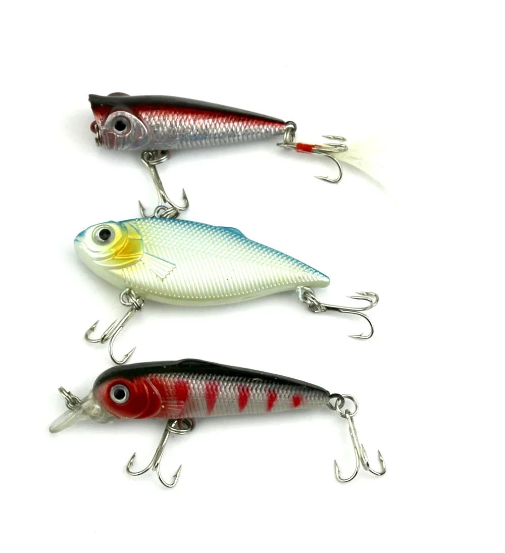 6 шт. набор рыболовных приманок жестких приманок|fishing wobblers|group fishbait fish |