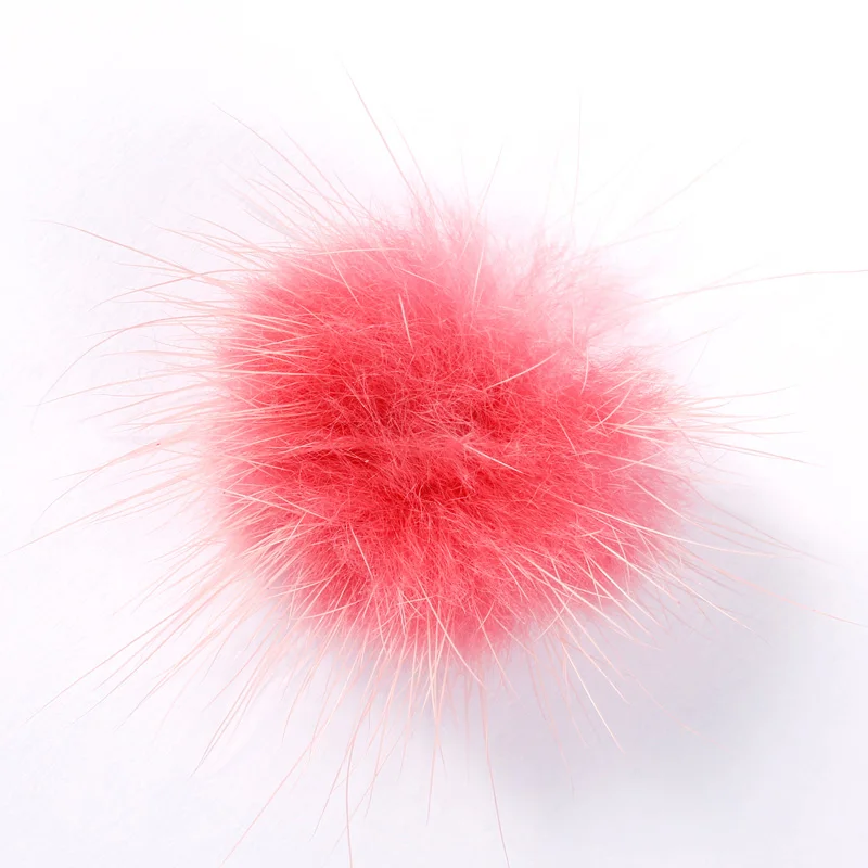 Coral pink Лазурная красота, 1 шт., пушистый шар для ногтей, 12 цветов, выберите норковый плюшевый шар, мягкий, высококачественный, пушистый, пульсирующий шар для художественное украшение ногтей - Цвет: Coral pink