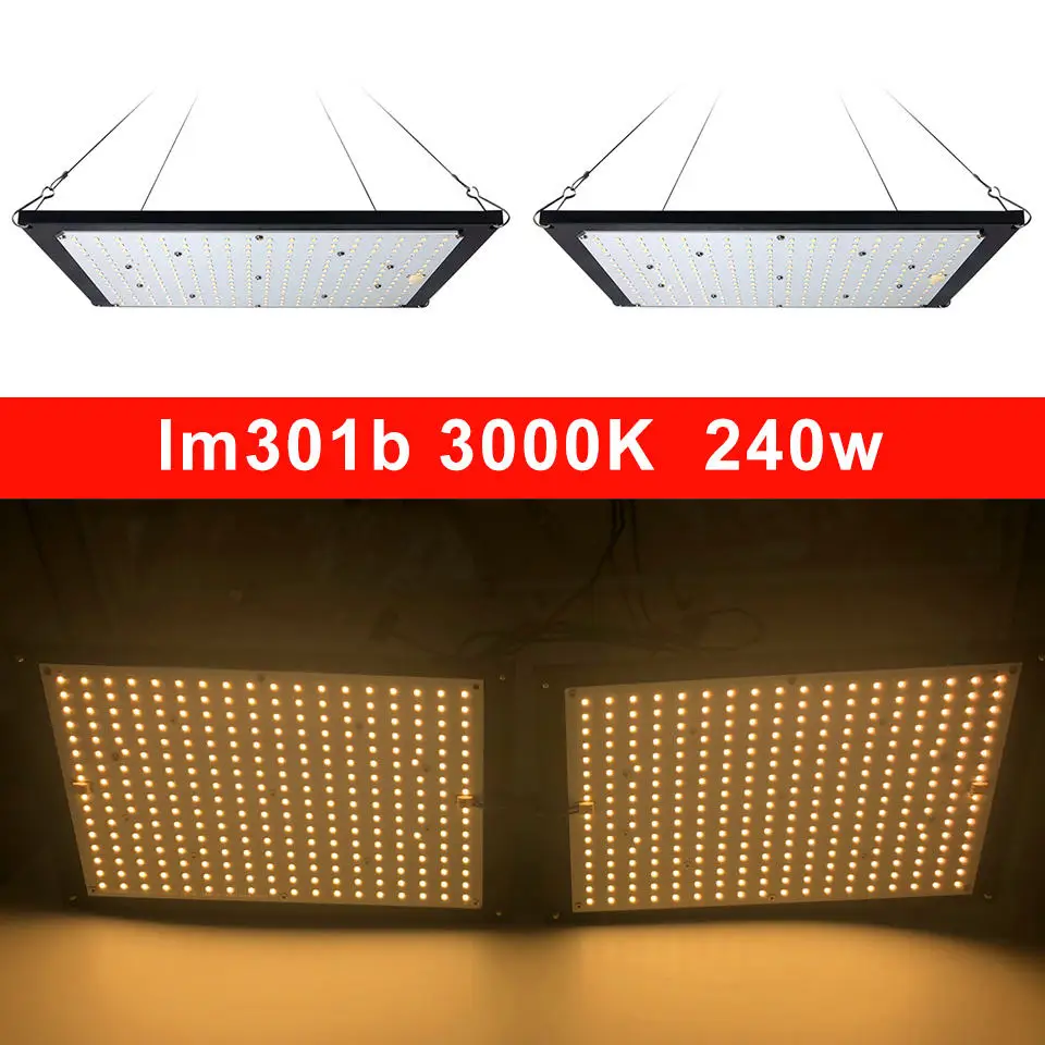 240w 3000K Московский сток Светодиодный светильник для выращивания lm301b 288 шт. чип полный спектр 240 Вт samsung 3000 K, 660nm красный Veg/Bloom state Meanwell драйвер - Испускаемый цвет: 240w 3000K