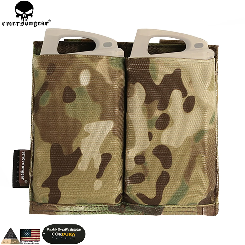 EMERSONGEAR 5,56 двойной M4 чехол страйкбол подсумок Molle Mag мешочек боевой Мультикам принадлежности для охоты EM2387