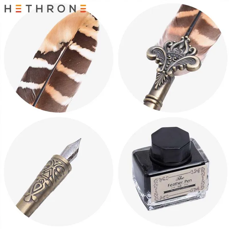 Винтажная перьевая ручка hetron набор каллиграфических перьевых ручек с 6