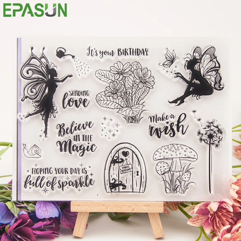 DIY альбом для скрапбукинга прозрачная печать Французский штамп TPR карта бумага фотоальбом