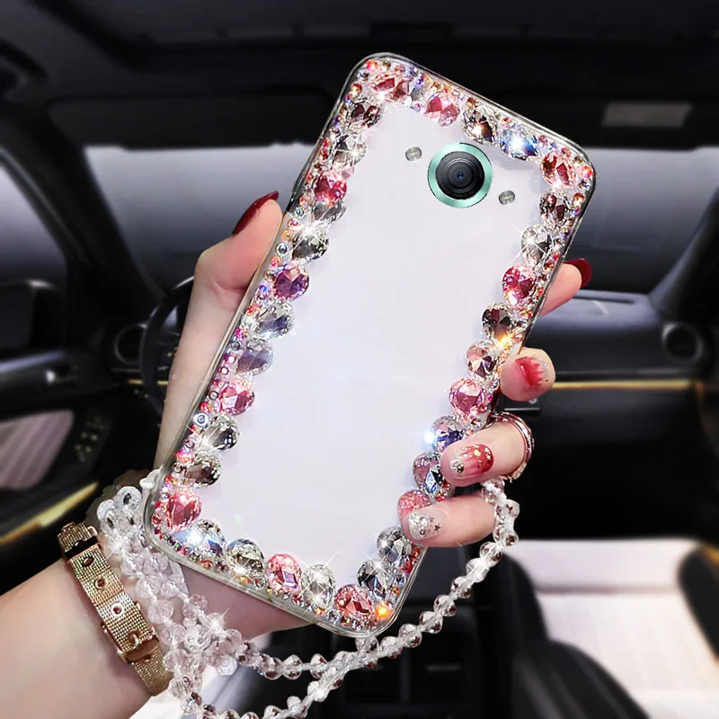 Чехлы для телефонов MeiTu M6 роскошный Алмазный Кристальный мягкий чехол мобильного