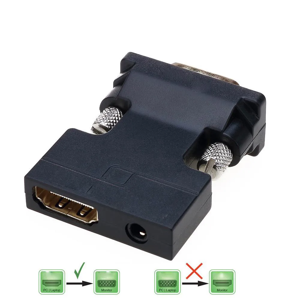 1080 P адаптер hdmi vga цифровые аналоговые аудио и видео конвертер кабель для ПК