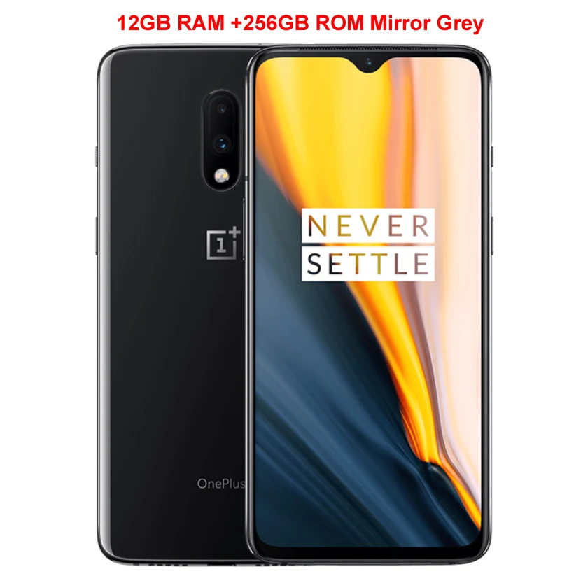 Mirror Grey 12G 256G Мобильный телефон OnePlus 7 с глобальной прошивкой 6,41 дюймов 8 ГБ+ 256 ГБ Восьмиядерный процессор Snapdragon 855 Android 9,0 3700 МП мАч NFC Смартфон - Цвет: Mirror Grey 12G 256G