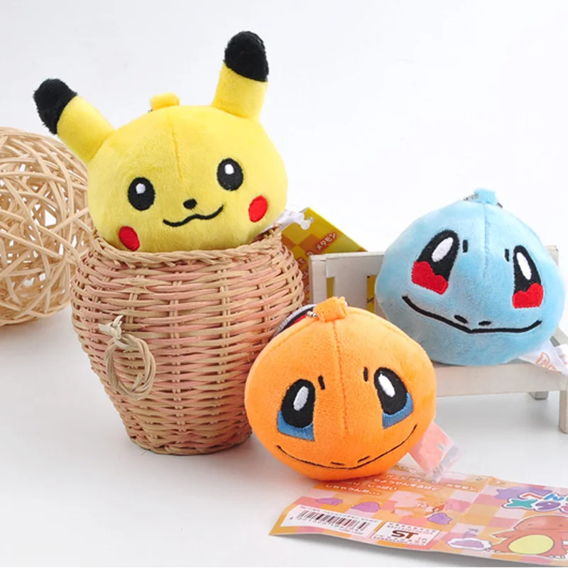 Новый 8 см аниме мультфильм игрушка куклы Пикачу чармандер Сквиртл Bulbasaur мягкий